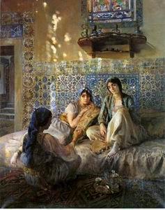 unknow artist Arab or Arabic people and life. Orientalism oil paintings  224 China oil painting art
